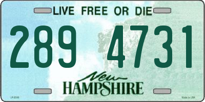 NH license plate 2894731