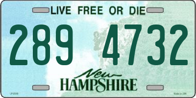 NH license plate 2894732