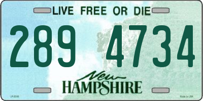 NH license plate 2894734