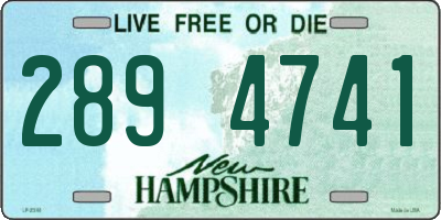 NH license plate 2894741