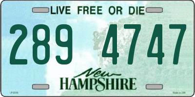 NH license plate 2894747