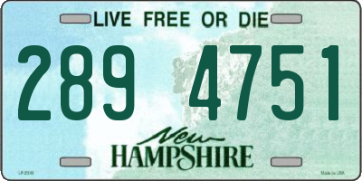 NH license plate 2894751