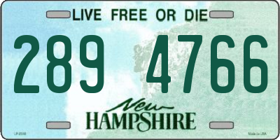 NH license plate 2894766