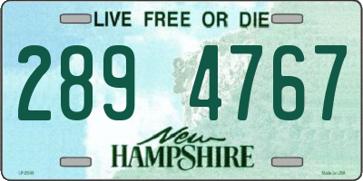 NH license plate 2894767