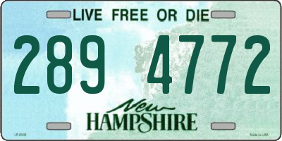 NH license plate 2894772