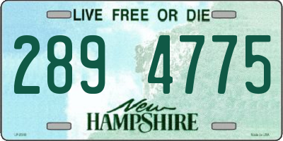 NH license plate 2894775