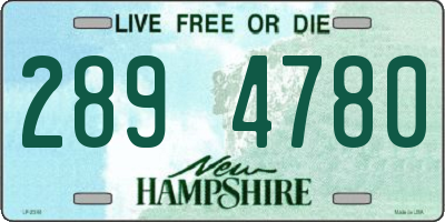 NH license plate 2894780