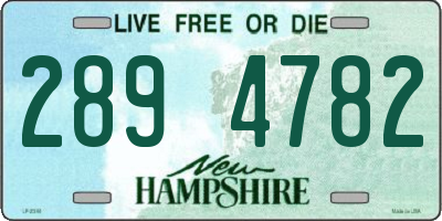 NH license plate 2894782