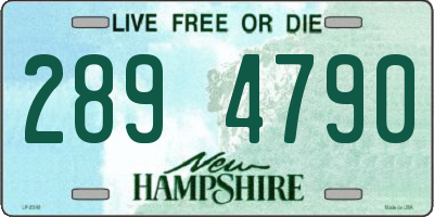 NH license plate 2894790