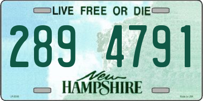 NH license plate 2894791