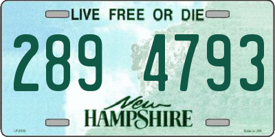 NH license plate 2894793