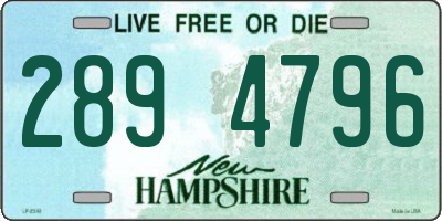 NH license plate 2894796