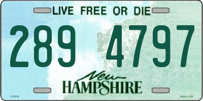 NH license plate 2894797