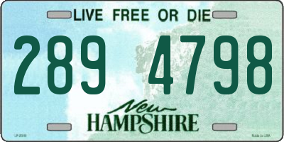 NH license plate 2894798