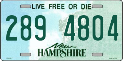 NH license plate 2894804