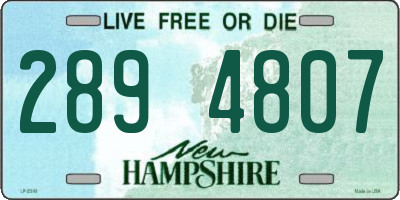 NH license plate 2894807