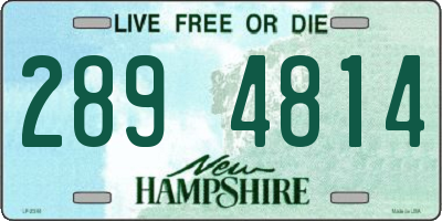 NH license plate 2894814