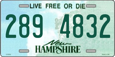 NH license plate 2894832