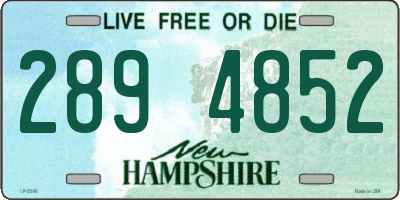 NH license plate 2894852