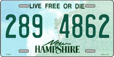 NH license plate 2894862