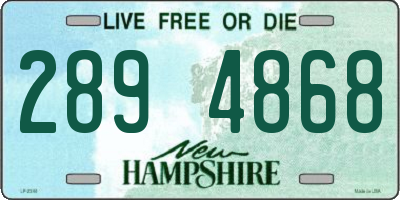NH license plate 2894868