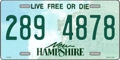 NH license plate 2894878
