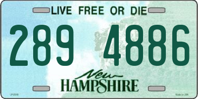 NH license plate 2894886