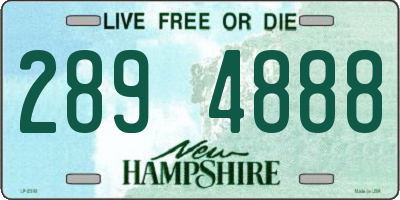 NH license plate 2894888