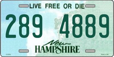 NH license plate 2894889