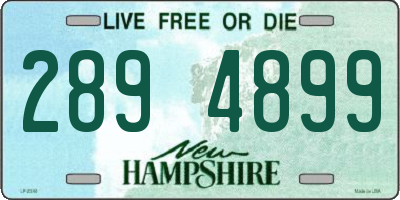 NH license plate 2894899