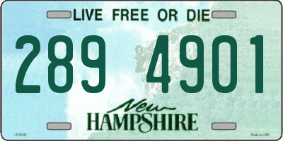 NH license plate 2894901