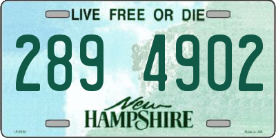 NH license plate 2894902
