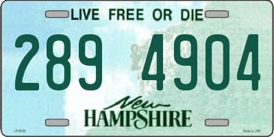 NH license plate 2894904