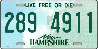 NH license plate 2894911