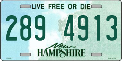 NH license plate 2894913