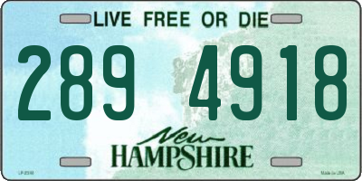 NH license plate 2894918