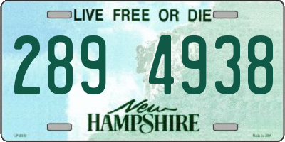 NH license plate 2894938