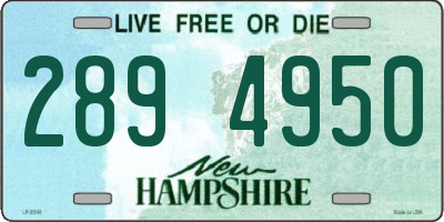 NH license plate 2894950