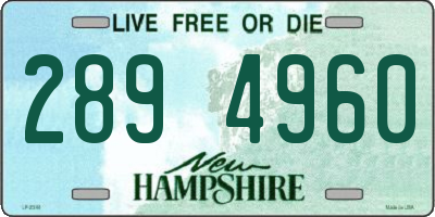 NH license plate 2894960