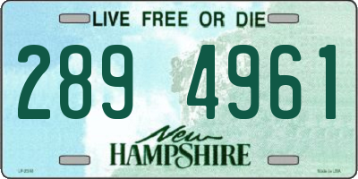 NH license plate 2894961