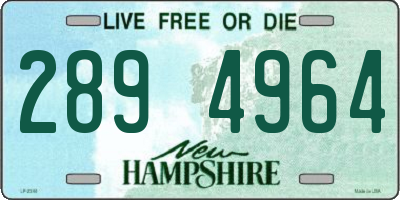 NH license plate 2894964