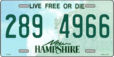 NH license plate 2894966