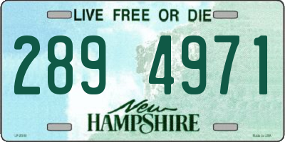 NH license plate 2894971