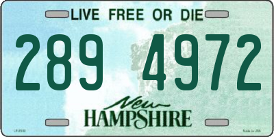 NH license plate 2894972