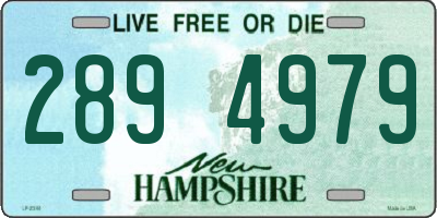 NH license plate 2894979