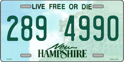 NH license plate 2894990