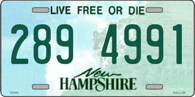 NH license plate 2894991