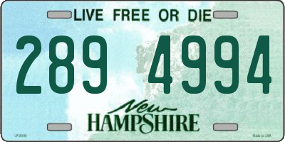 NH license plate 2894994