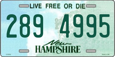 NH license plate 2894995
