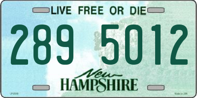 NH license plate 2895012